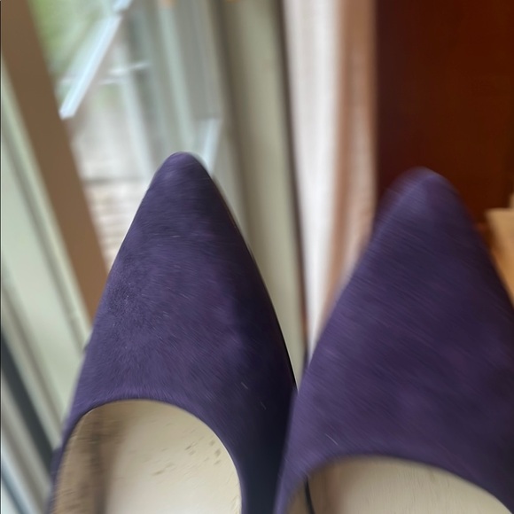 Nine West Purple Suede Heels - Picture 2 of 9